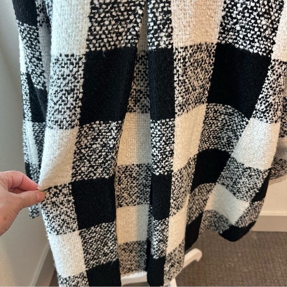 KC Collections Women's Plus Size Buffalo Plaid Funnel Neck Coat SZ XL - Picture 7 of 10